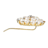 Maxbell Wedding Bridal Faux Pearl Rhinestone Hair Pins Decoration Hair Jewelry Round 02