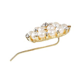 Maxbell Wedding Bridal Faux Pearl Rhinestone Hair Pins Decoration Hair Jewelry Round 02