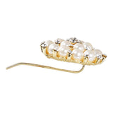 Maxbell Wedding Bridal Faux Pearl Rhinestone Hair Pins Decoration Hair Jewelry Round 02