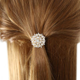 Maxbell Wedding Bridal Faux Pearl Rhinestone Hair Pins Decoration Hair Jewelry Round 02