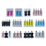 Maxbell 4Pcs No Bend Seamless Curl Pin Hair Clips Clamps for Makeup Hairstyling Pink Leaf
