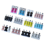 Maxbell 4Pcs No Bend Seamless Curl Pin Hair Clips Clamps for Makeup Hairstyling Pink Leaf