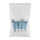 Maxbell 4Pcs No Bend Seamless Curl Pin Hair Clips Clamps for Makeup Hairstyling Blue Leaf