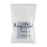 Maxbell 4Pcs No Bend Seamless Curl Pin Hair Clips Clamps for Makeup Hairstyling White Leaf