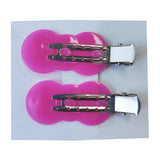 Maxbell 4Pcs No Bend Seamless Curl Pin Hair Clips Clamps for Makeup Hairstyling Peanut Rosy