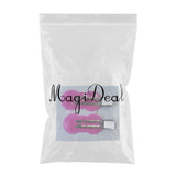 Maxbell 4Pcs No Bend Seamless Curl Pin Hair Clips Clamps for Makeup Hairstyling Peanut Rosy