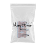 Maxbell 4Pcs No Bend Seamless Curl Pin Hair Clips Clamps for Makeup Hairstyling Butterfly Pink