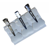 Maxbell 4Pcs No Bend Seamless Curl Pin Hair Clips Clamps for Makeup Hairstyling Butterfly White
