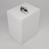 Maxbell 5 Layers Acrylic False Lash Storage Case Organizer Display Holder Box White