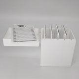 Maxbell 5 Layers Acrylic False Lash Storage Case Organizer Display Holder Box White