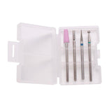 Maxbell 3/32'' Nail Art Drill Bit Acrylic Gels Removal Electric Manicure Bits Set 4x FD-2