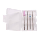 Maxbell 3/32'' Nail Art Drill Bit Acrylic Gels Removal Electric Manicure Bits Set 4x FD-2