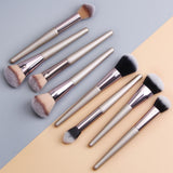 Maxbell 4x Shaggy Makeup Cosmetic Brushes Set Foundation Blush Loose Powder Brush Black