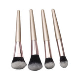 Maxbell 4x Shaggy Makeup Cosmetic Brushes Set Foundation Blush Loose Powder Brush Black