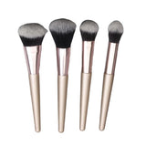 Maxbell 4x Shaggy Makeup Cosmetic Brushes Set Foundation Blush Loose Powder Brush Black