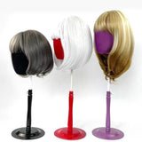 Maxbell 21'' Adjustable Velvet Wig Display Mannequin Head Manikin for Hat Toupee Red