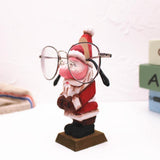 Maxbell Wood Cute Sunglasses Eyeglass Rack Display Stand Holder Organizer Shelf Santa