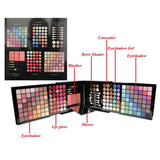 Maxbell 177 Colors Cosmetic Palette Matte Shimmer Eyeshadow Lip Gloss Concealer Set