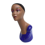 Female Mannequin Manikin Head Model Wig Jewelry Glasses Display Stand Blue