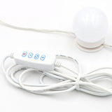 Maxbell 10x Hollywood Style LED Vanity Lights Dimmable Makeup Mirror Light Bulbs Kit 3 Colors