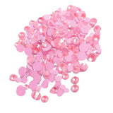 Maxbell 350x Fluorescent Flatback Sparkling Nail Rhinestones 3D Tips Decor Beads Pink