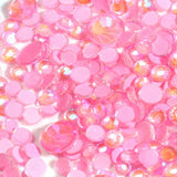 Maxbell 350x Fluorescent Flatback Sparkling Nail Rhinestones 3D Tips Decor Beads Pink