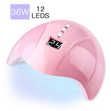 Maxbell Nail Dryer Leg Light Polisher Painting Brushes Dotting Pen Rhinestones Set