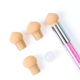 Maxbell Nail Art Sponge Stamper Brush Paint Dotting Gradient Blooming UV Gel Pen Pink
