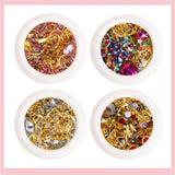 Maxbell 14pcs Nail Art Painting Brushes Dotting Pen Rhinestones Striping Tape Set