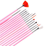 Maxbell Nail Art Tool Kit Painting Brushes Dotting Pen Rhinestones Striping Tape Set