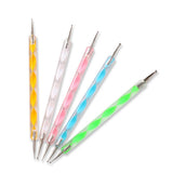Maxbell Nail Art Tool Kit Painting Brushes Dotting Pen Rhinestones Striping Tape Set