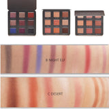 Maxbell 9 Colors Eyeshadow Palette Beauty Makeup Glitter & Matte Eye Shadows Kits 01