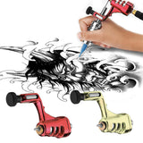 Maxbell Lightweight Rotary Tattoo Machine Shader Liner Tattoo Gun for Beginners Red