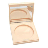 Maxbell Empty Pressed Powder Case Makeup Blusher Cosmetic Container w/ Mirror Flesh