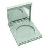 Maxbell Empty Pressed Powder Case Makeup Blusher Cosmetic Container w/ Mirror Green