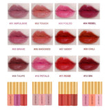 Maxbell 3Pc Velvet Matte Waterproof Lasting Lip Gloss Liquid Lipstick Makeup Tool 04