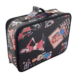 Maxbell PU Leather Hair Styling Tools Bag Makeup Train Case Barber Travel Organizer