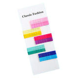 Maxbell 50pcs Colorful U Shape Hair Styling Clips Salon DIY Metal Hairpins Clamps Wavy Rainbow Color