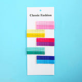 Maxbell 50pcs Colorful U Shape Hair Styling Clips Salon DIY Metal Hairpins Clamps Wavy Rainbow Color