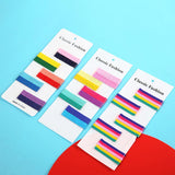 Maxbell 50pcs Colorful U Shape Hair Styling Clips Salon DIY Metal Hairpins Clamps Wavy Rainbow Color