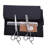 Maxbell 6" Stainless Steel Barber Cutting Thinning Texturizing Scissors Comb Set Silver 01