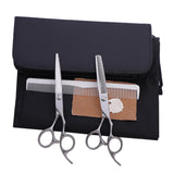 Maxbell 6" Stainless Steel Barber Cutting Thinning Texturizing Scissors Comb Set Silver 01