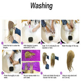 Maxbell 16'' Women Graceful Blonde Natural Medium Curly Wavy Cosplay Human Hair Wig