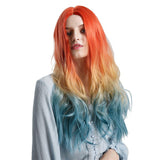 Maxbell 26" Sexy Long Curly Loose Body Wave Women Center Parting Cosplay Anime Wig