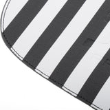 Maxbell PU Leather Hair Cutting Cape Barber Dye Coloring Perming Shawl Wrap Stripe 01