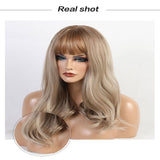 Maxbell 20'' Women Medium Wavy Synthetic Wigs for Fancy Dress Cosplay Party Daily 02