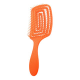 Anti-static Vented Massage Hair Brush for Long Short Curly Straight Hair Orange