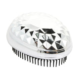 Maxbell Soft Pins Wet Dry Detangling Hairbrush Anti-static Comb for Women Silver