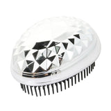 Maxbell Soft Pins Wet Dry Detangling Hairbrush Anti-static Comb for Women Silver