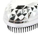 Maxbell Soft Pins Wet Dry Detangling Hairbrush Anti-static Comb for Women Silver
